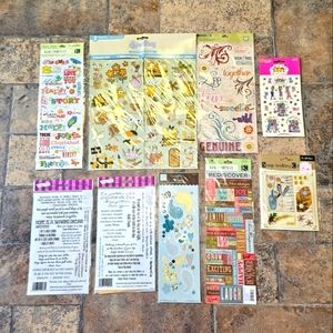 Scrapbook supplies rub on transfers stickers